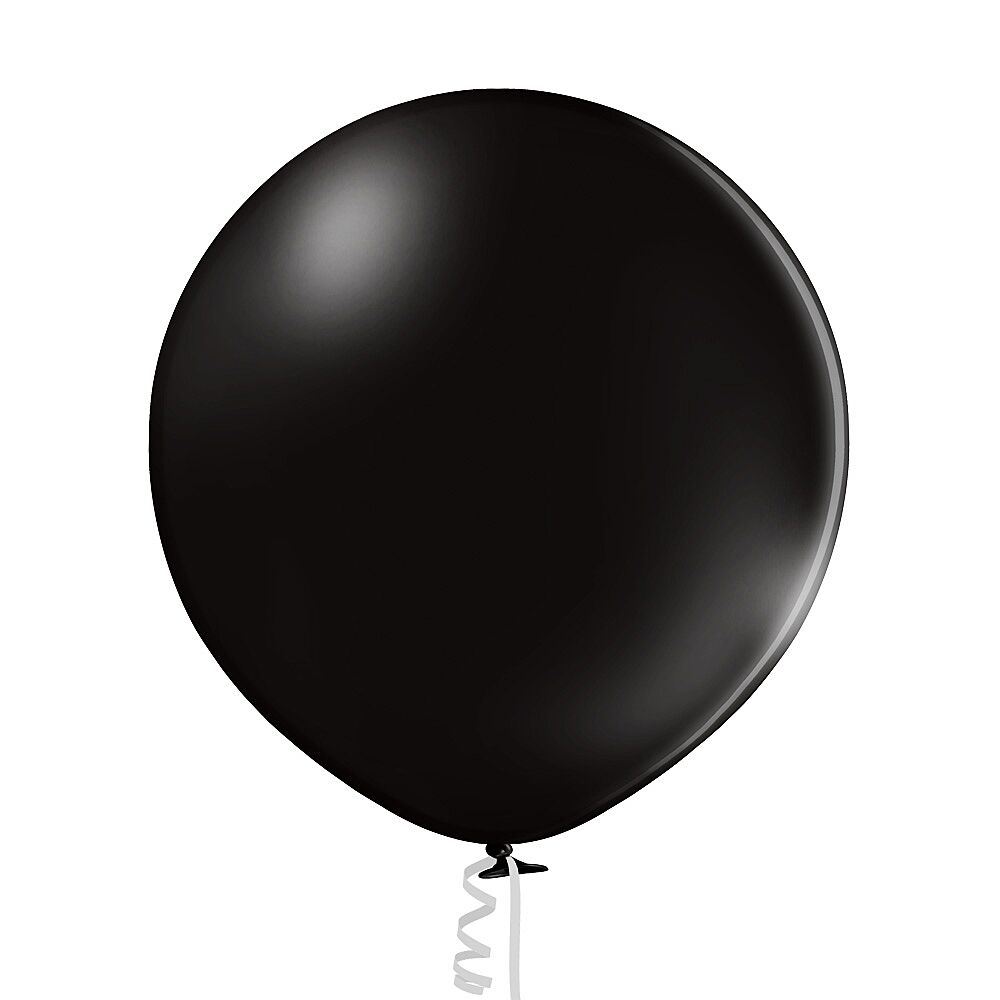 Ballon Noir Metallic Ø 60cm - Articles festifs 