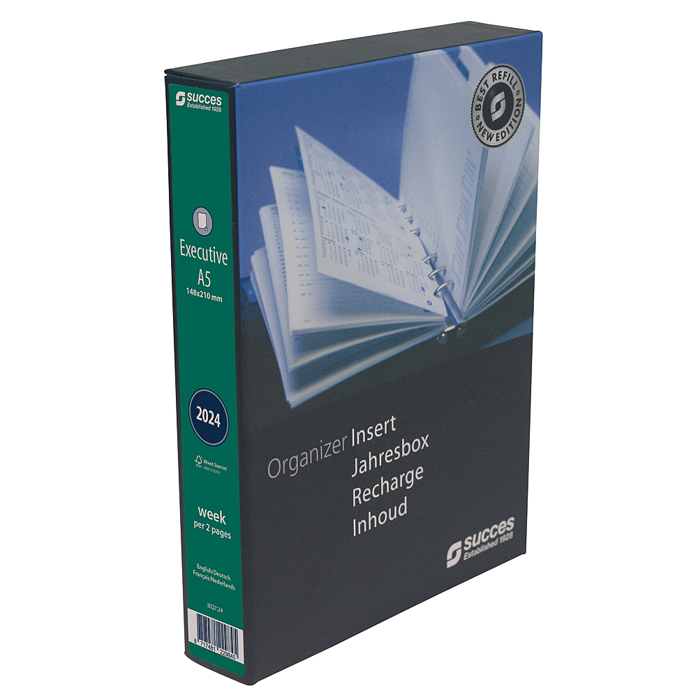 Succes Vulling Agenda Executive A5 1 Week Op 2 Pagina's 4 Talen