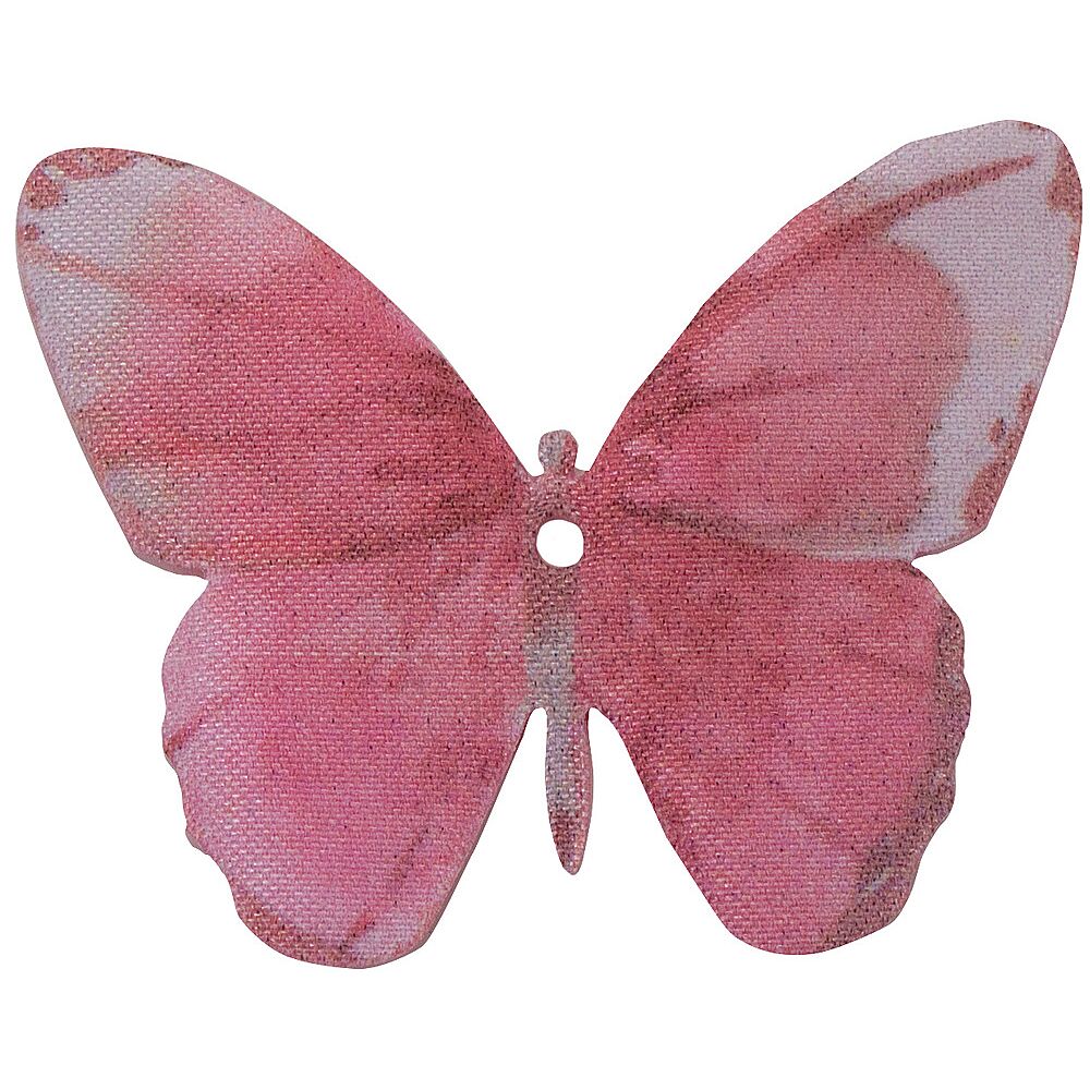 Papillon 7x5cm Rose 2 Pièces - Décoration de table 