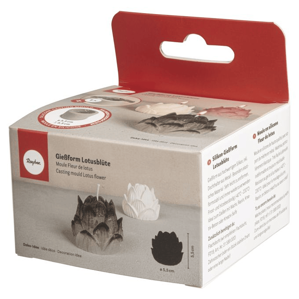 Moule en silicone pour carrelage 3D Fleur de lys : résine, béton, plâtre - France
