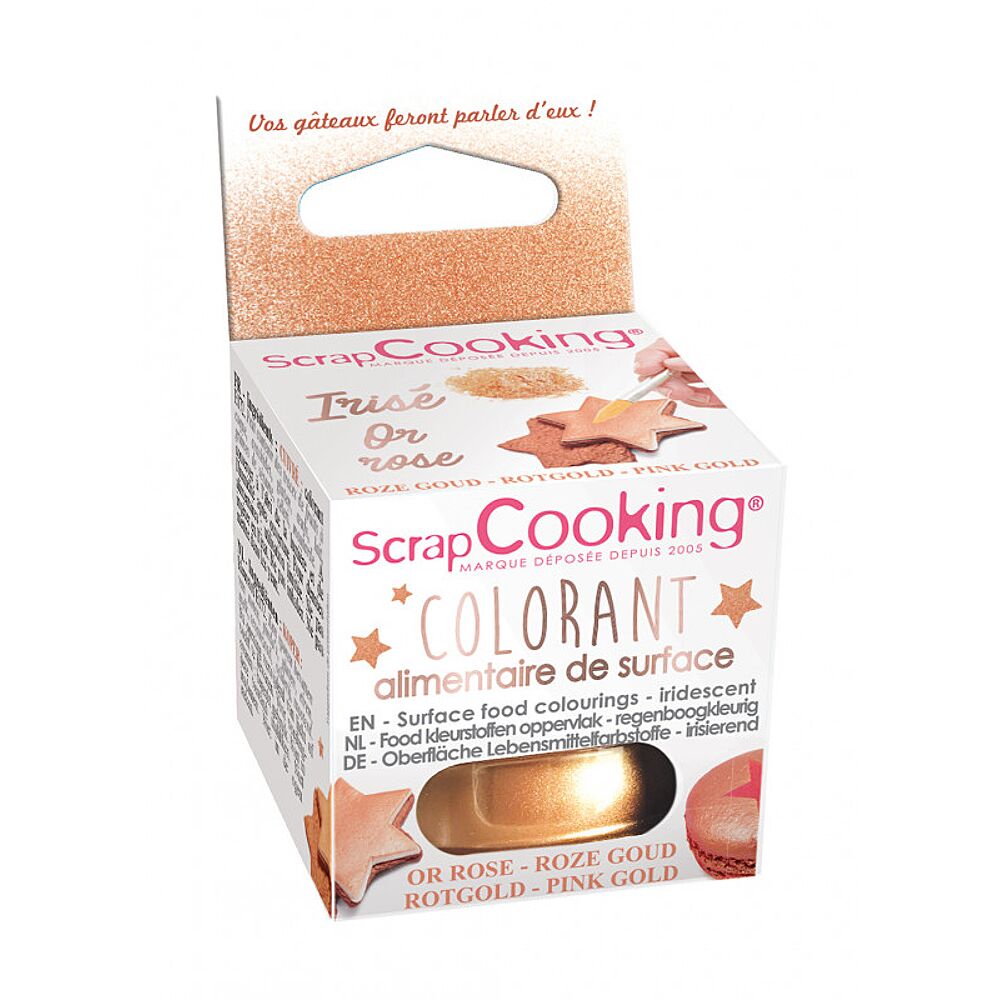 Colorant Alimentaire Surface Poudre Rose Gold 5g - Cuisiner et préparer 