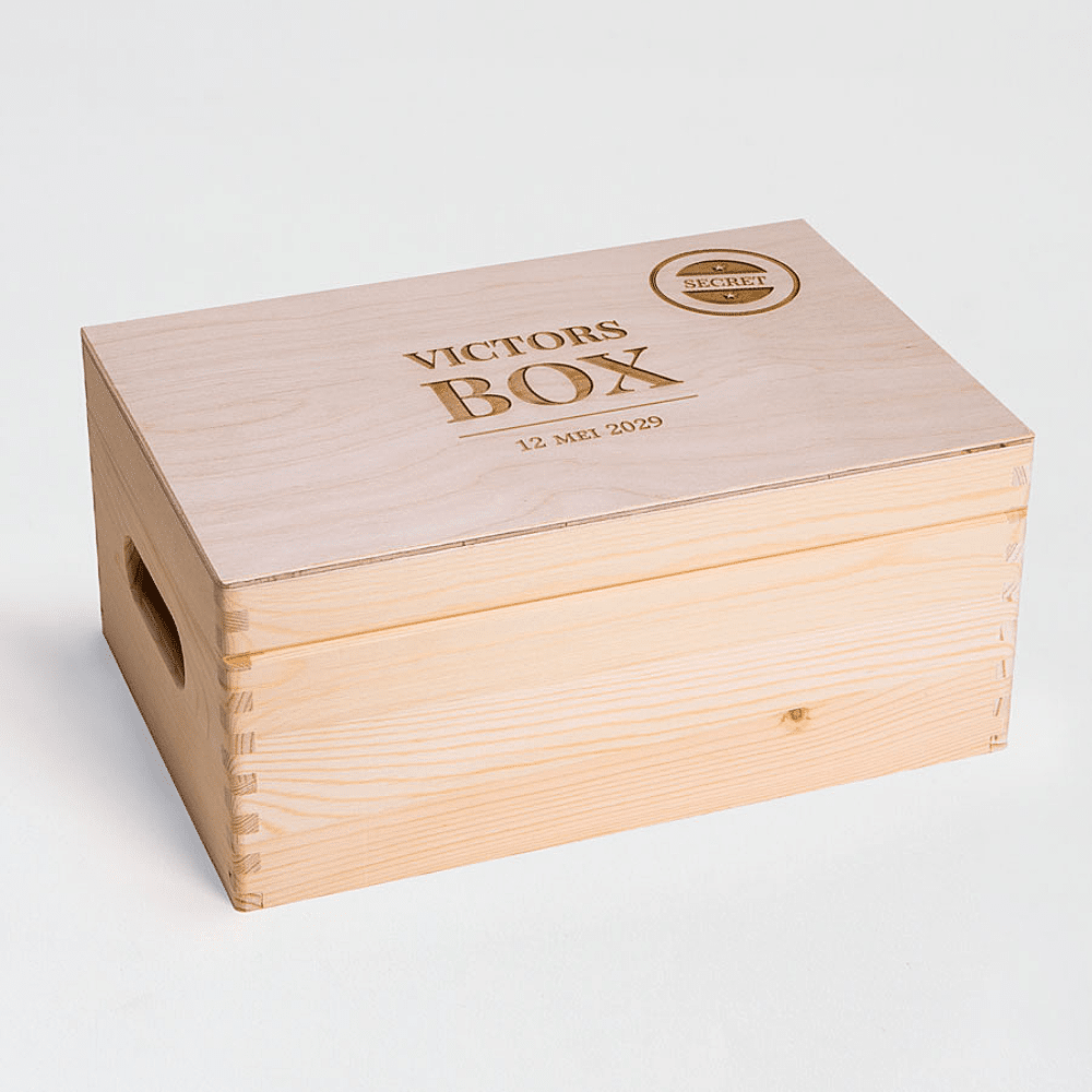 ava Houten herinneringsdoos als enveloppendoos