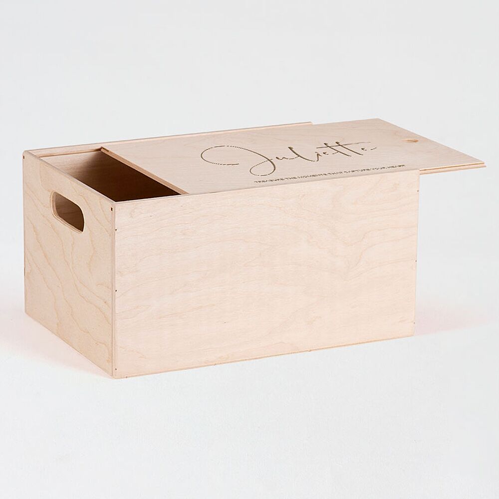 Grande boîte en bois Boîte de rangement Grande boîte à souvenirs