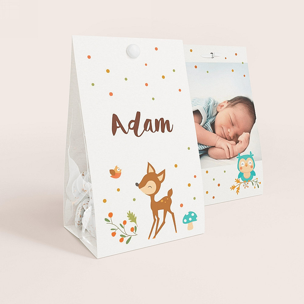 ava Etui à dragées animaux de la forêt