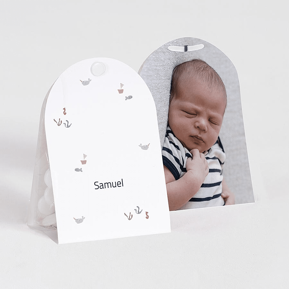 ava Contenant à dragées baptême thème marin Winkel | Huis & Tuin