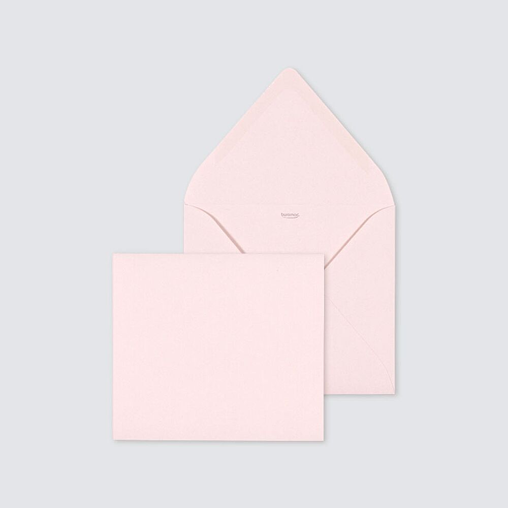 Enveloppe carrée rose nude - Ma création 
