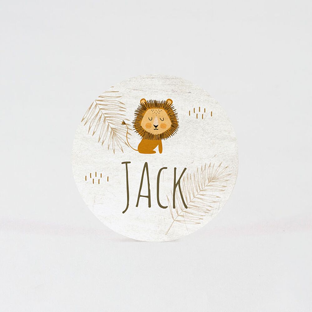 Vorige Onzin Zending Stickers doopsuiker met getekende leeuw (4,4 cm) - Mijn ontwerp - AVA.be