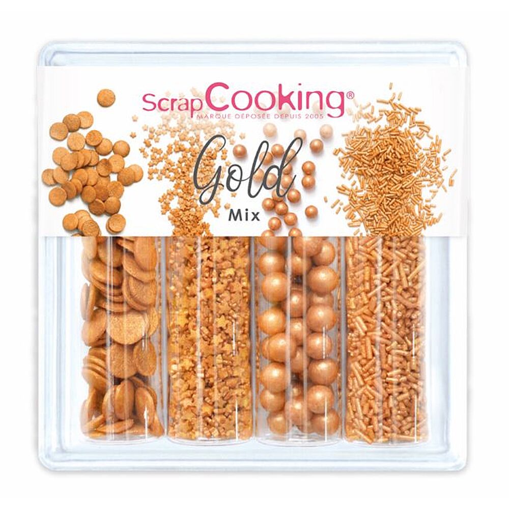 Déco Sucre 62g Gold Mix - Cuisiner et préparer 