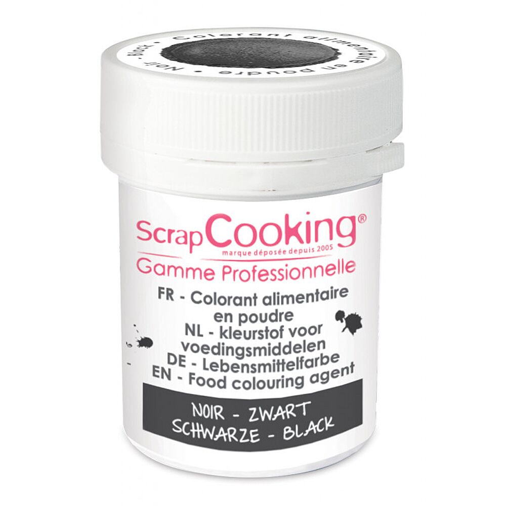 Colorant Alimentaire Poudre Noir 5g - Cuisiner et préparer 