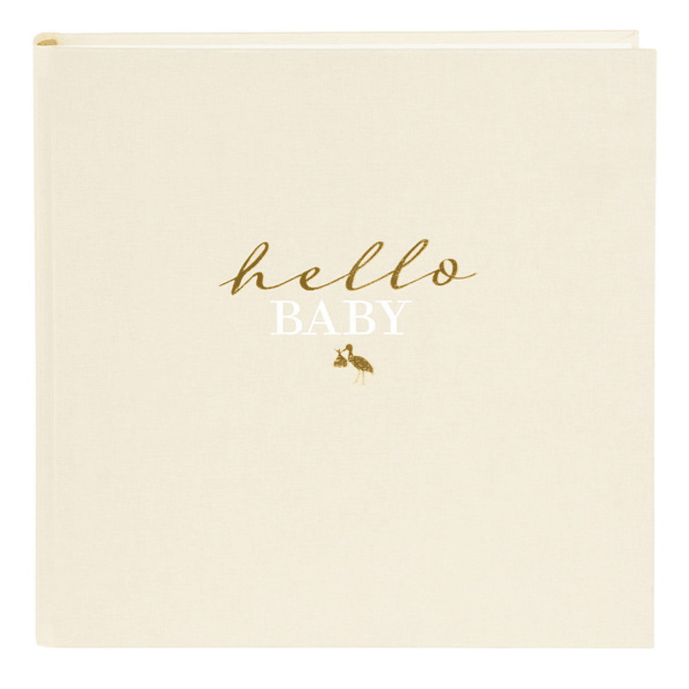 ava Fotoalbum "Hello Baby" Beige Linum 24x24cm 60 Pagina's