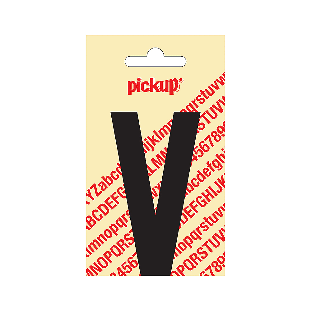 ava Nobel Letter V Zwart 9cm