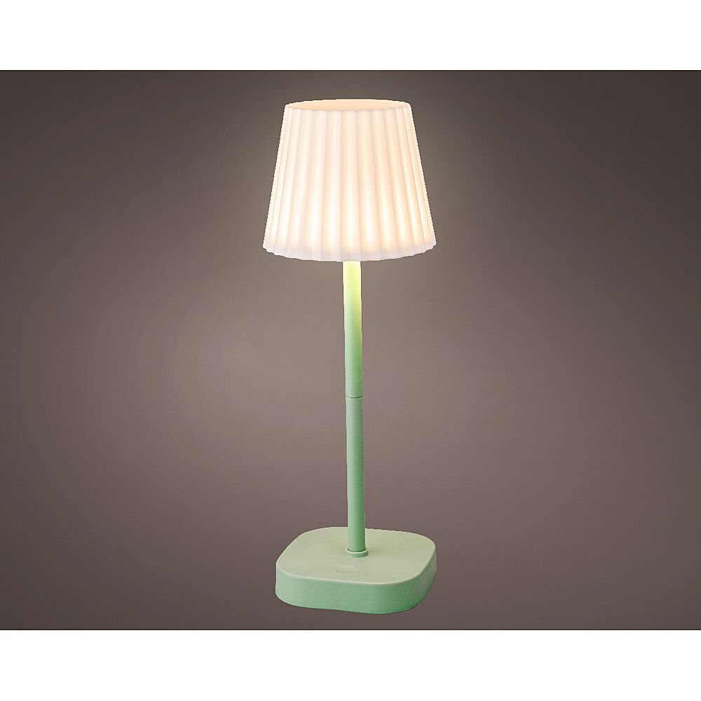 Lampe De Table Vert Pour L'Extérieur H 34,5cm Ø 12cm Blanc Chaud