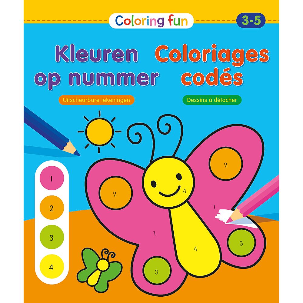 Faeröer Contour progressief Coloring Fun - Kleuren Op Nummer (3-5J) - Boeken - AVA.be