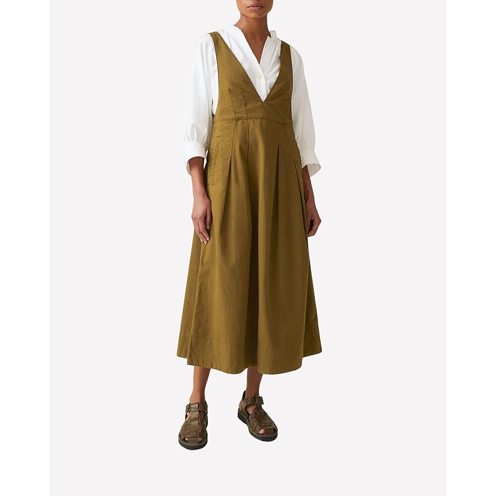 Country road shop twill linen pinafore