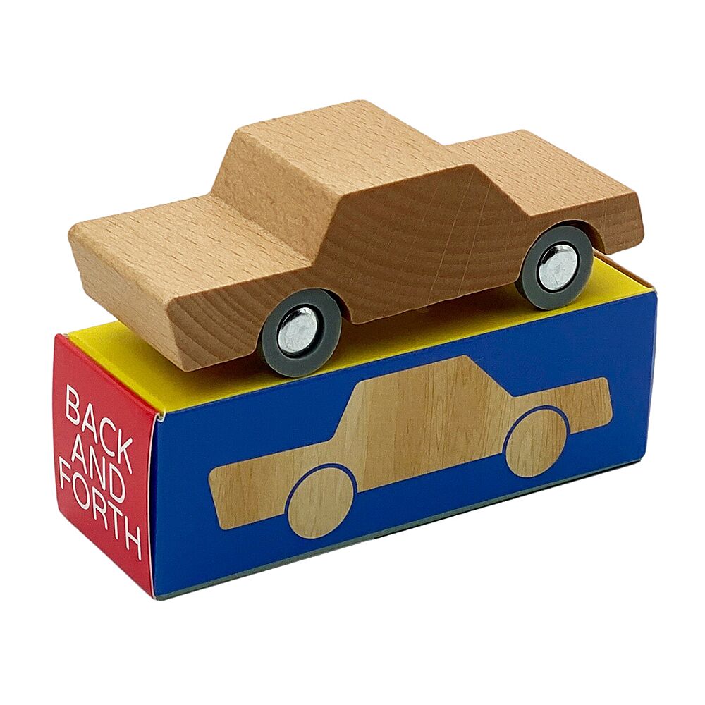 Petite voiture en bois Back and Forth - modèle rouge - Way to Play