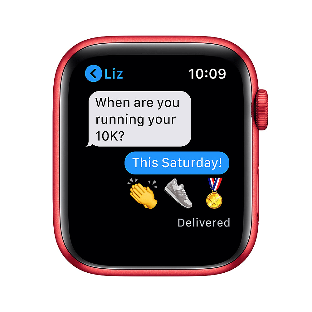Apple Watch Series 6 • 44mm (PRODUCT)RED aluminium kast • (PRODUCT)RED  sportbandje