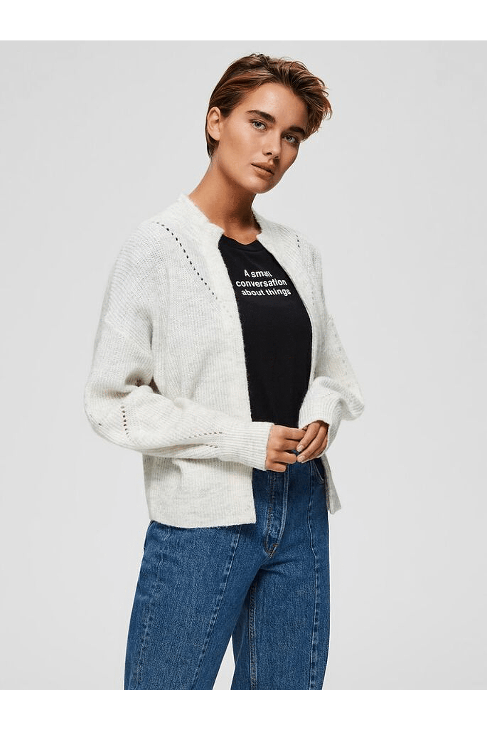 slfinga frill cardigan