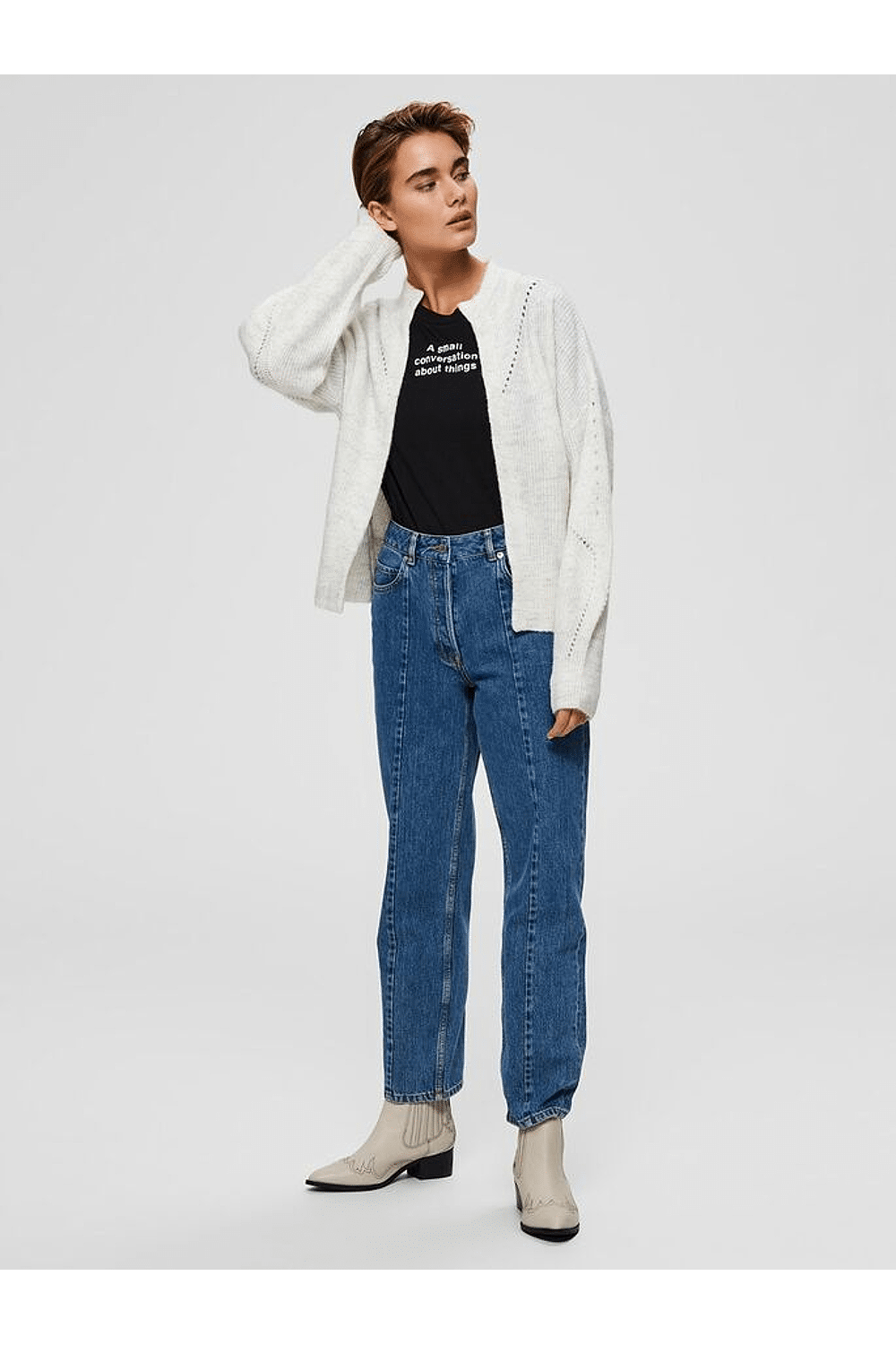slfinga frill cardigan