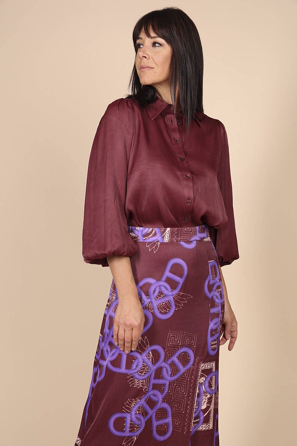 Aubergine blouse hot sale