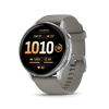 Zilver met zilvergrijze siliconen band