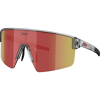 Transparent Dark Grey - Red