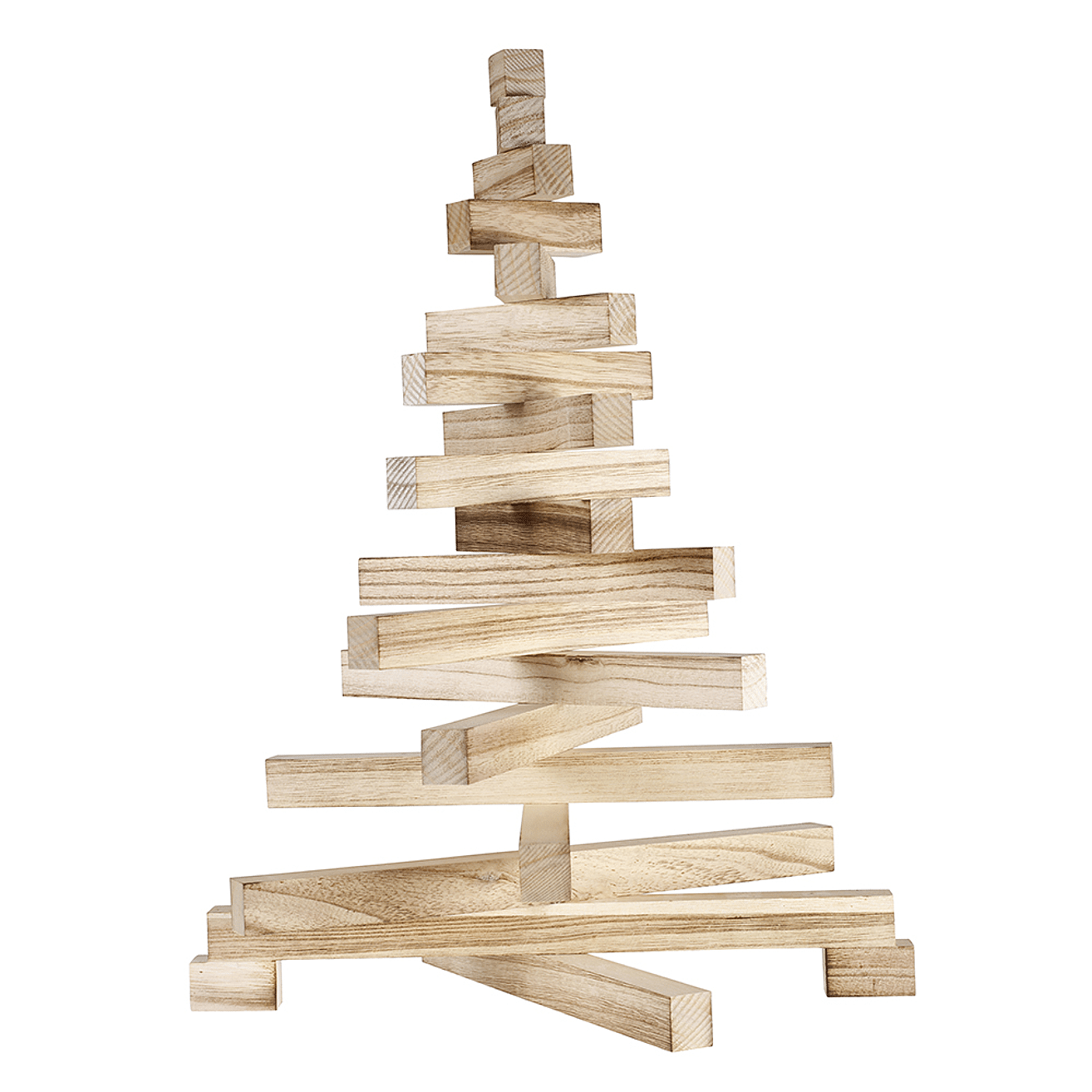 Sapin De Noel En Bois 36x3x48cm Naturel Decoration Ava Be