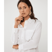 Esqualo - Blouse long cotton poplin