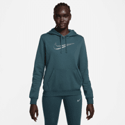Nike - Sportswear Club Fleece Premium Essential Shine ruimvallende hoodie - Dames