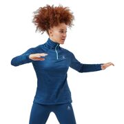 Odlo - Mid layer 1/2 zip RUN EASY WARM - Looptruitje Dames