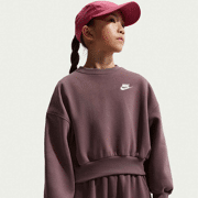 Nike - Sportswear Club Fleece Sweatshirt met ronde hals en recht design voor meisjes