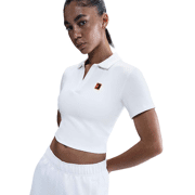 Nike - Court Heritage Women's Short-Sleeve Cropped Tennis Polo