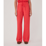 Esqualo - Trousers wide elastic waist slub