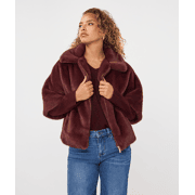 Esqualo - Coat Poncho fake fur
