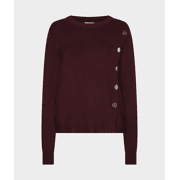 Esqualo - Sweater button detail basic knit
