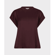 Esqualo - T-shirt roll up slve satin