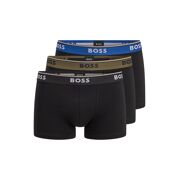 Hugo Boss - SET VAN DRIE BOXERSHORTS VAN STRETCHKATOEN MET LOGOTAILLEBAND