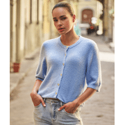 Esqualo - Cardigan s/slve fancy buttons