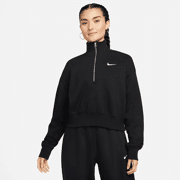 Nike -Sportswear Phoenix Fleece Oversized 1/2-Zip Crop Sweater Dames