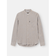 Antwrp - Striped Shirt Mandarin Collar - Hemd heren 