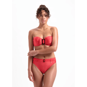 Beachlife - Red Shine Bandeau Bikini Set