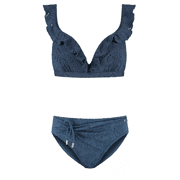 Beachlife - Nightsky Embroidery Ruffle Bikini (C-cup) 