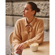 Esqualo - Cardigan Oversize Lurex 