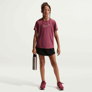 Nike -  One Fitted Big Kids' (Girls') Dri-FIT Short-Sleeve Top