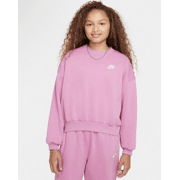 Nike - Sportswear Club Fleece Sweatshirt met ronde hals en recht design voor meisjes