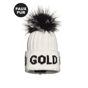 Goldbergh -  Hodd Beanie Faux Fur - Skimuts Dames