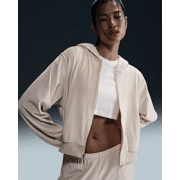 Nike - Sportswear Chill Knit Ruimvallende hoodie van velours met rits voor dames