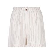 Esqualo - Short linen (gestreept)