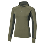 Mizuno - Haut à manches longues et à capuche Active Warmalite  femme