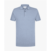 Profuomo - Blauwe luxury basic polo