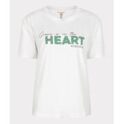Esqualo - T-Shirt Caviar Print Heart 